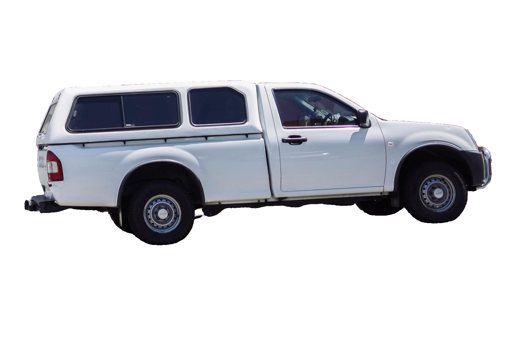 Truck isolated by SAM2 on a transparent background
